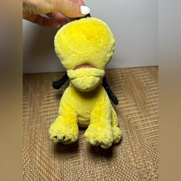 Disney Vintage Baby Pluto 9" Tote a Tail Plush, Yellow with Sparkles Plush - Picture 3 of 9